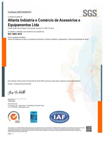 Certificado ISO14.001-2015